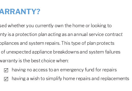 appliance warranty plans